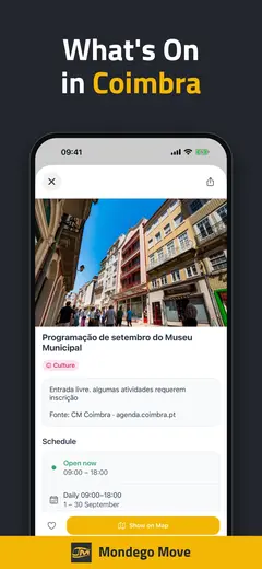 Community event in Coimbra with its schedule