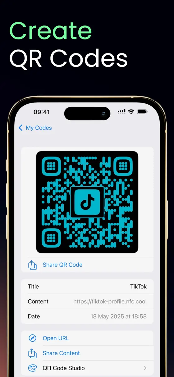 QR Code Scanner by NFC.cool scanning a code with real-time detection