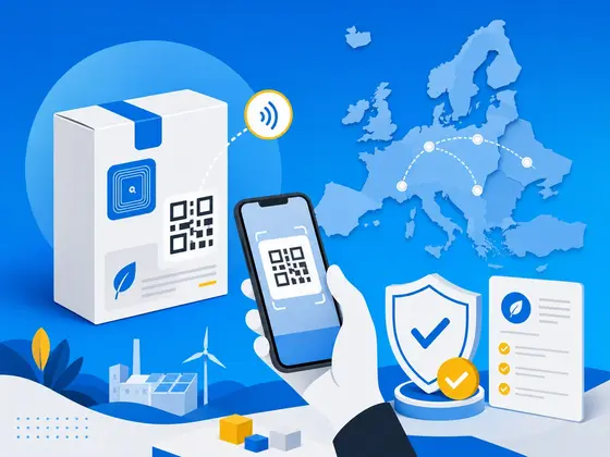 手机扫描带 NFC 标签的产品包装，获取其数字产品护照
