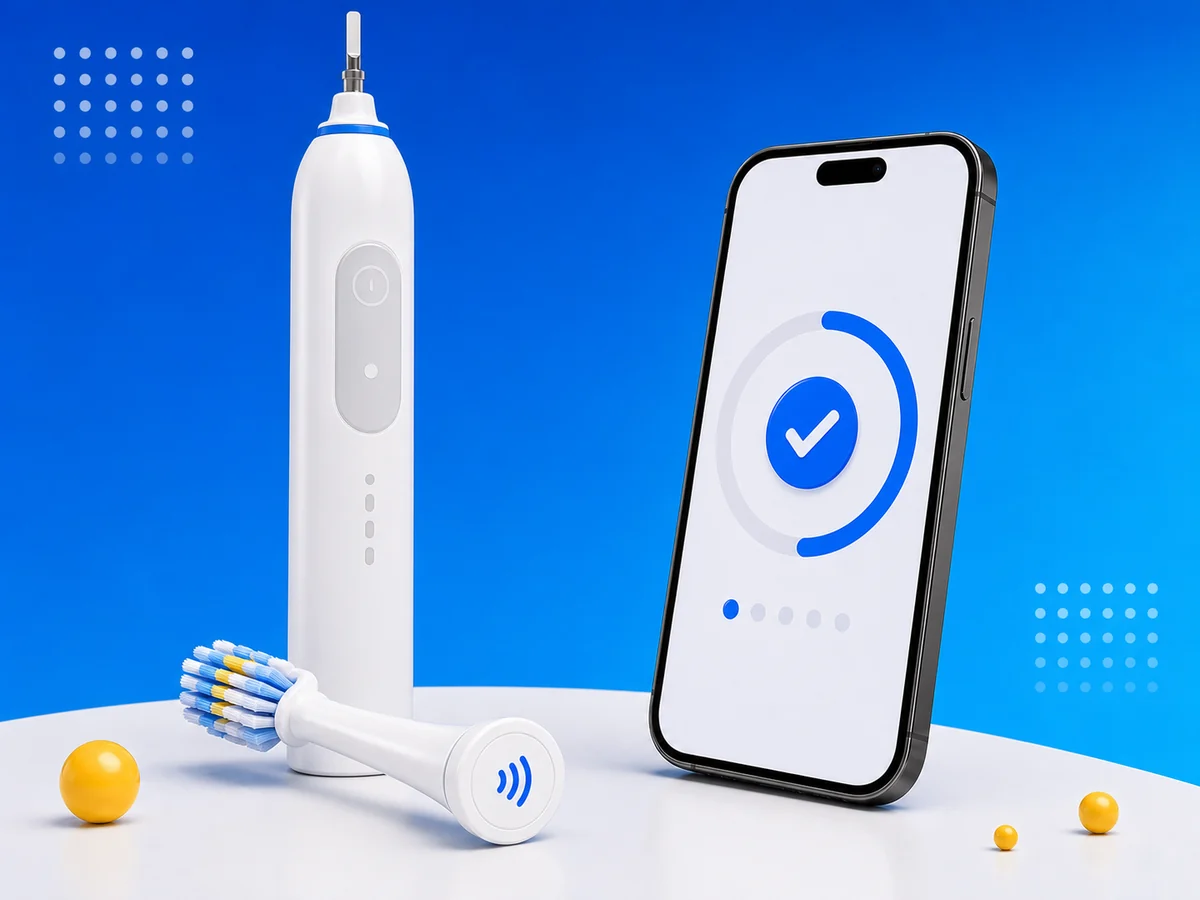 Resetting a Philips Sonicare brush head with NFC