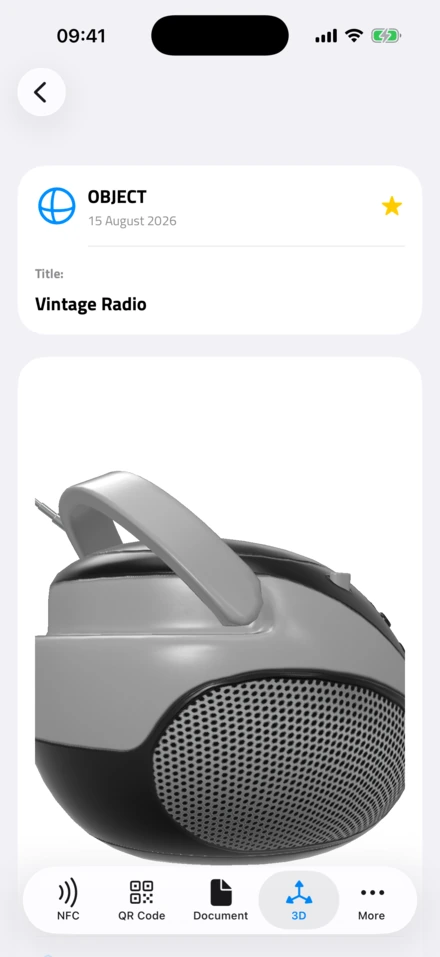 Bitmiş model: nesne olarak kaydedilmiş Vintage Radio